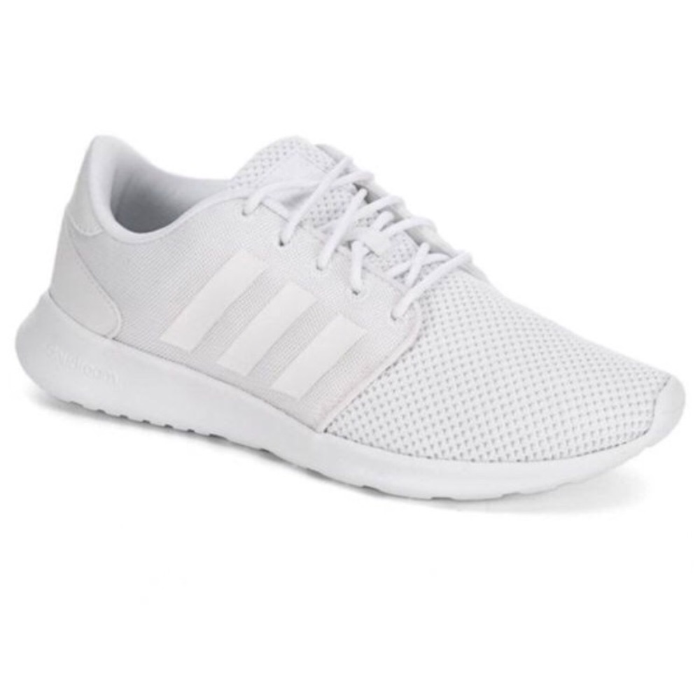 White Adidas QT Racer Sneaker Cloudfoam